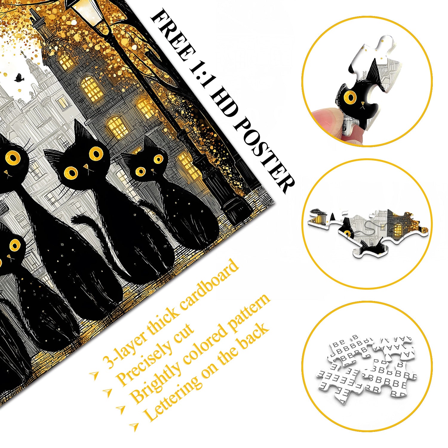 Old Town Cats Puzzle 1000 Teile