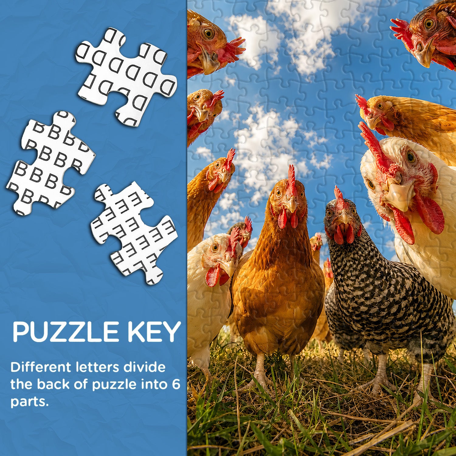 Curious Hen Crew Jigsaw Puzzle 1000 Pieces