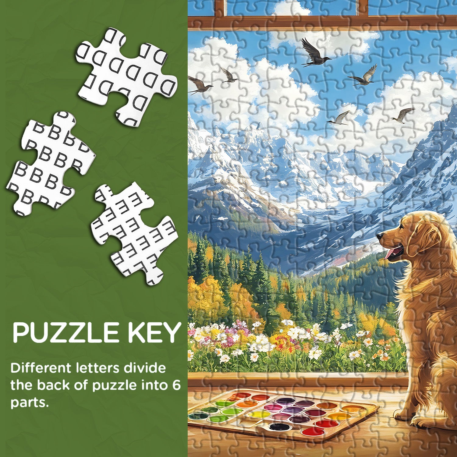 Colorful Painter's Paradise Jigsaw Puzzle 1000 Pieces