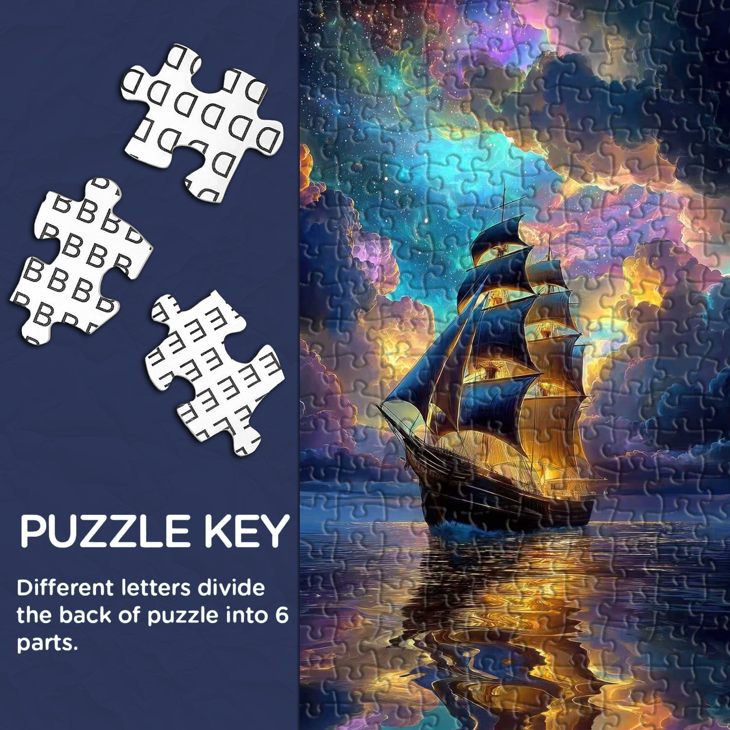 Starlit Sailing Jigsaw Puzzle 1000 Pieces