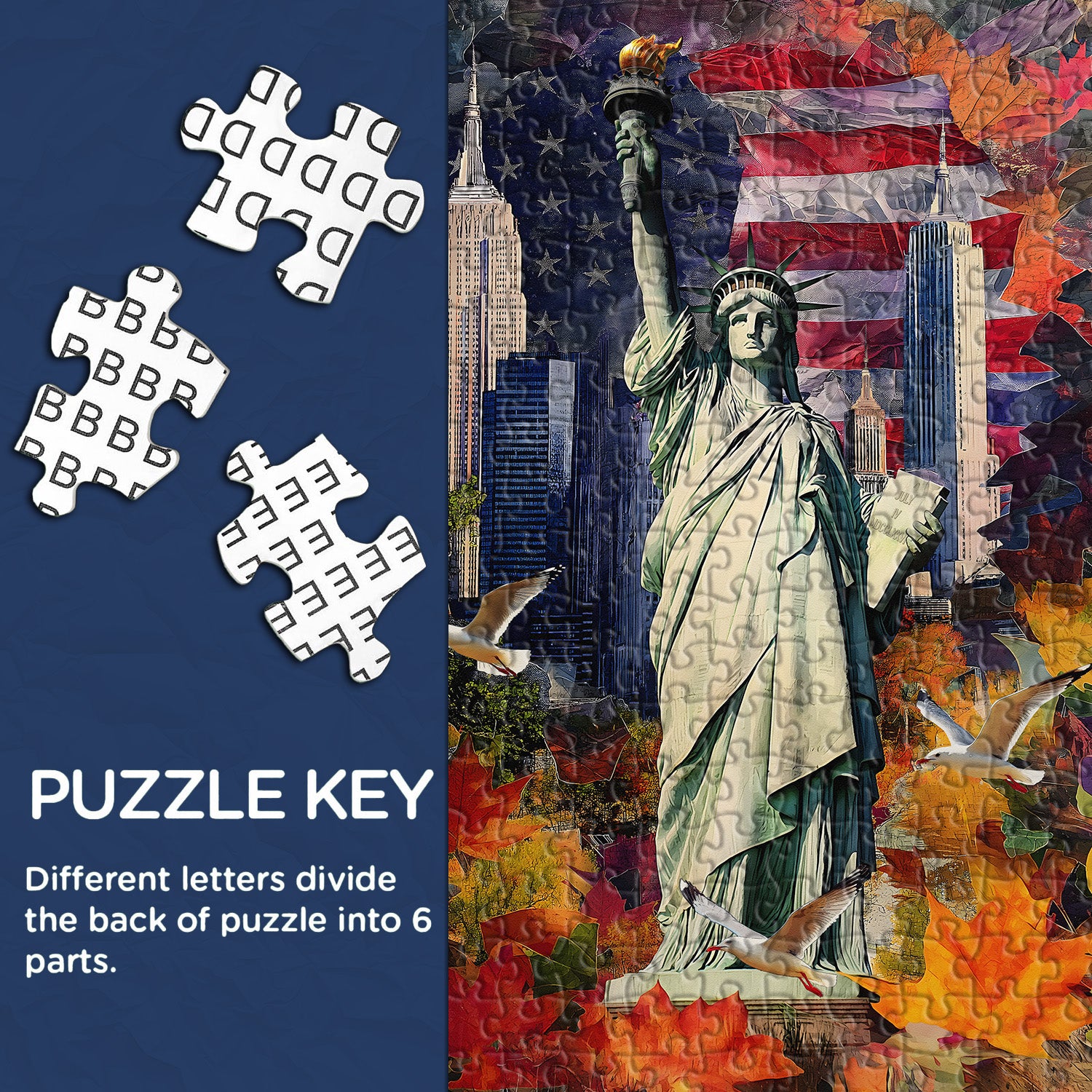 Liberty Collage Jigsaw Puzzle 1000 Pieces