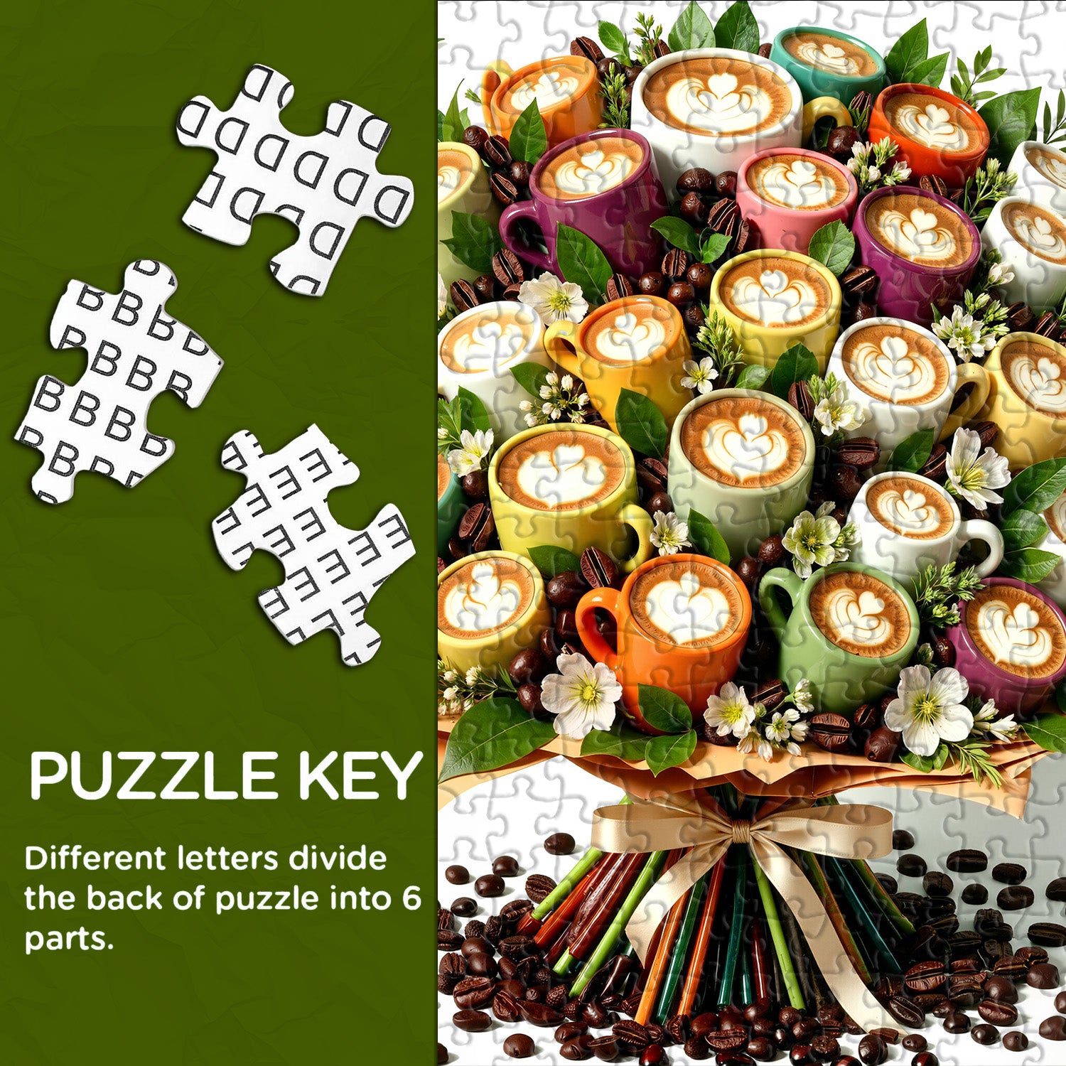 Coffee Cup Bouquet Jigsaw Puzzle 1000 Pieces