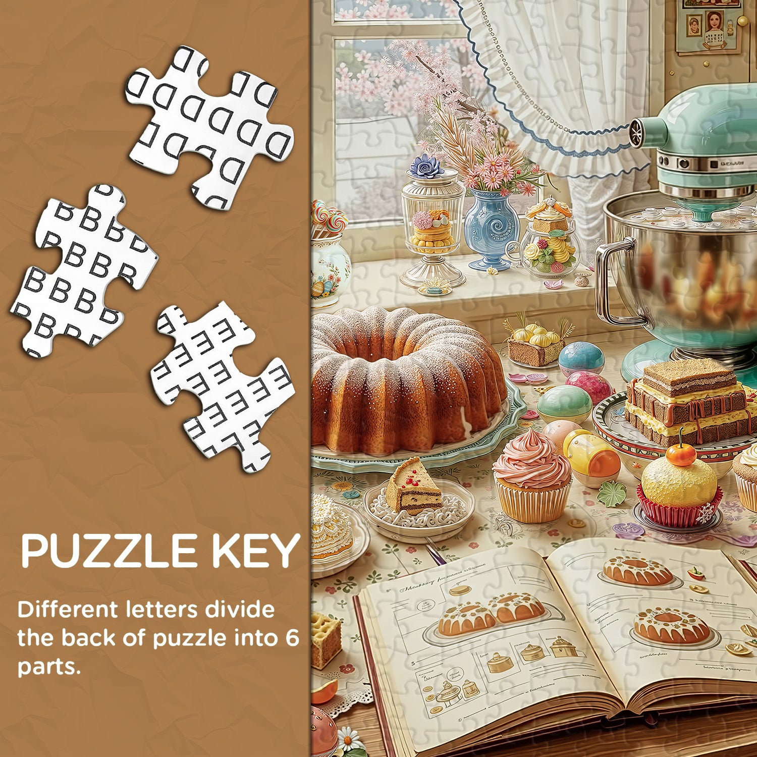 Fenster zu Süßigkeiten Puzzle 1000 Teile