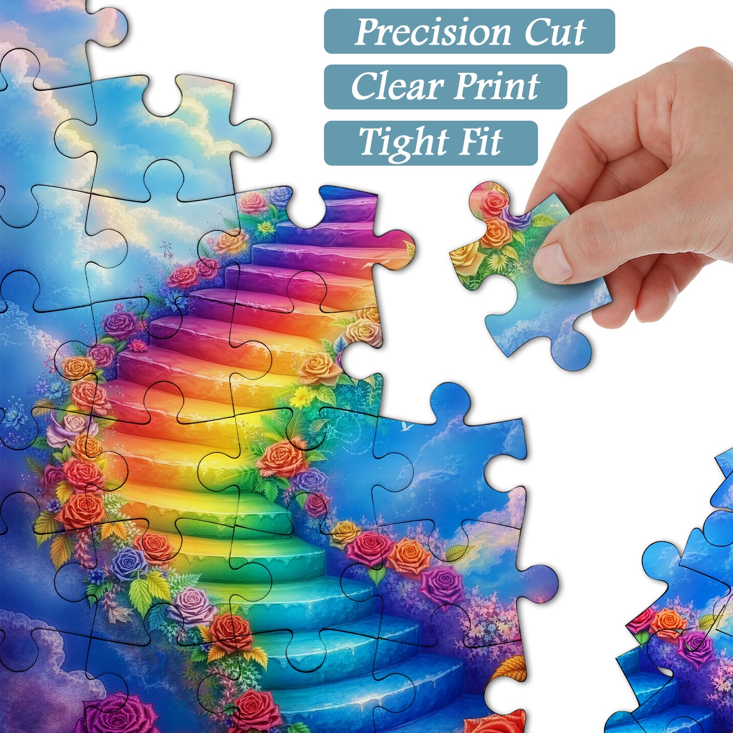 Regenbogenstufen-Puzzle 1000 Teile