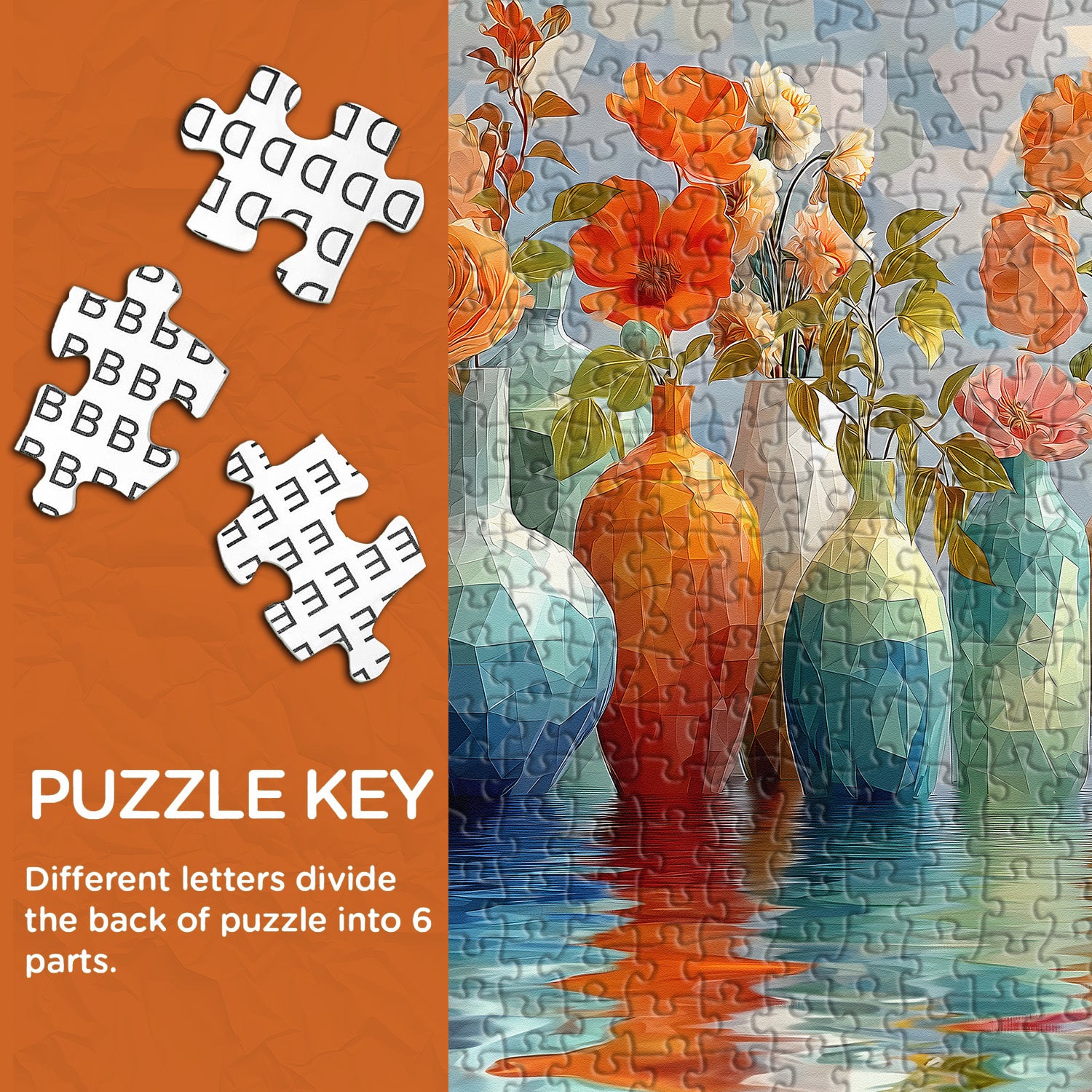 Colorful Vases Jigsaw Puzzle 1000 Pieces
