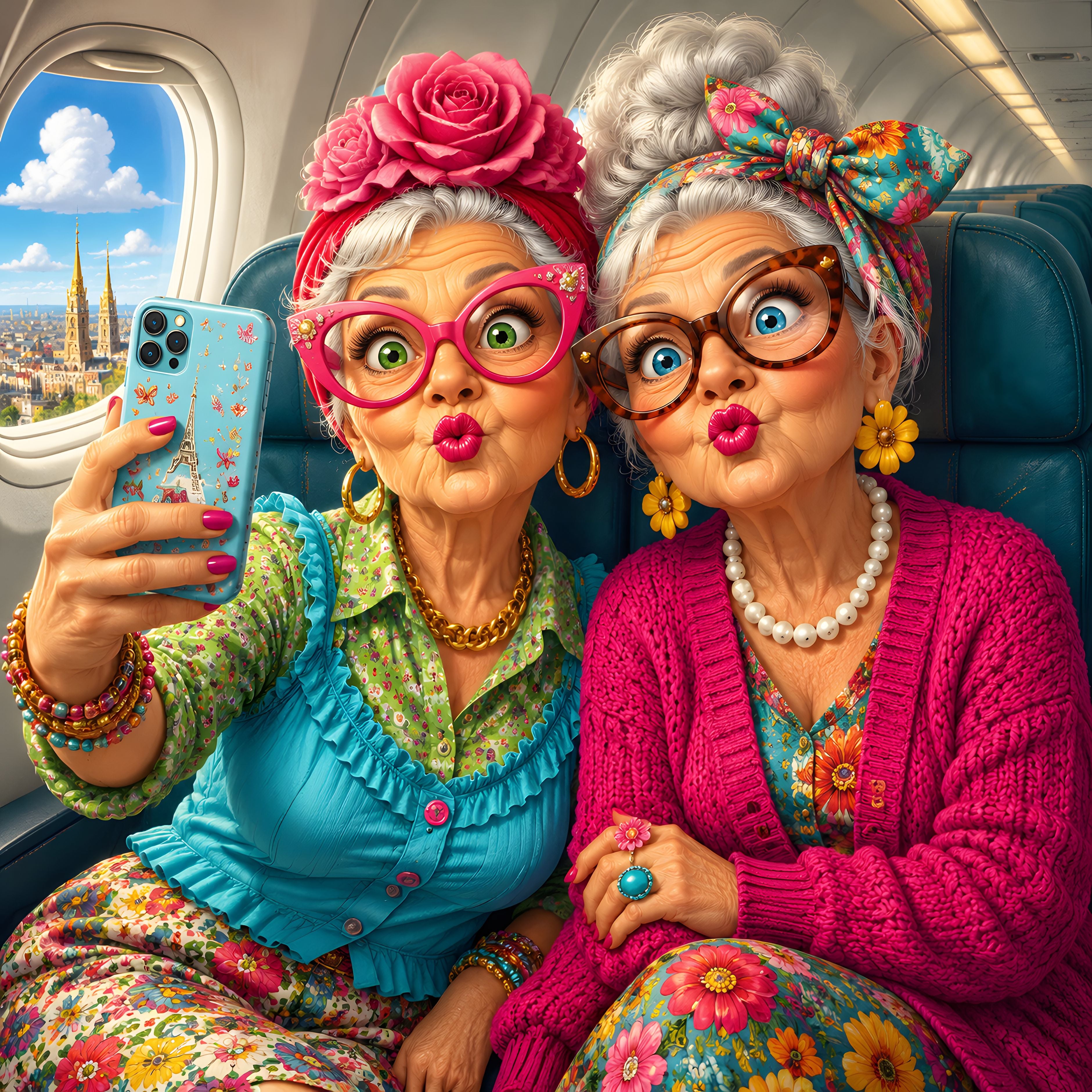 Happy Trip Selfies Jigsaw Puzzle 1000 Pieces