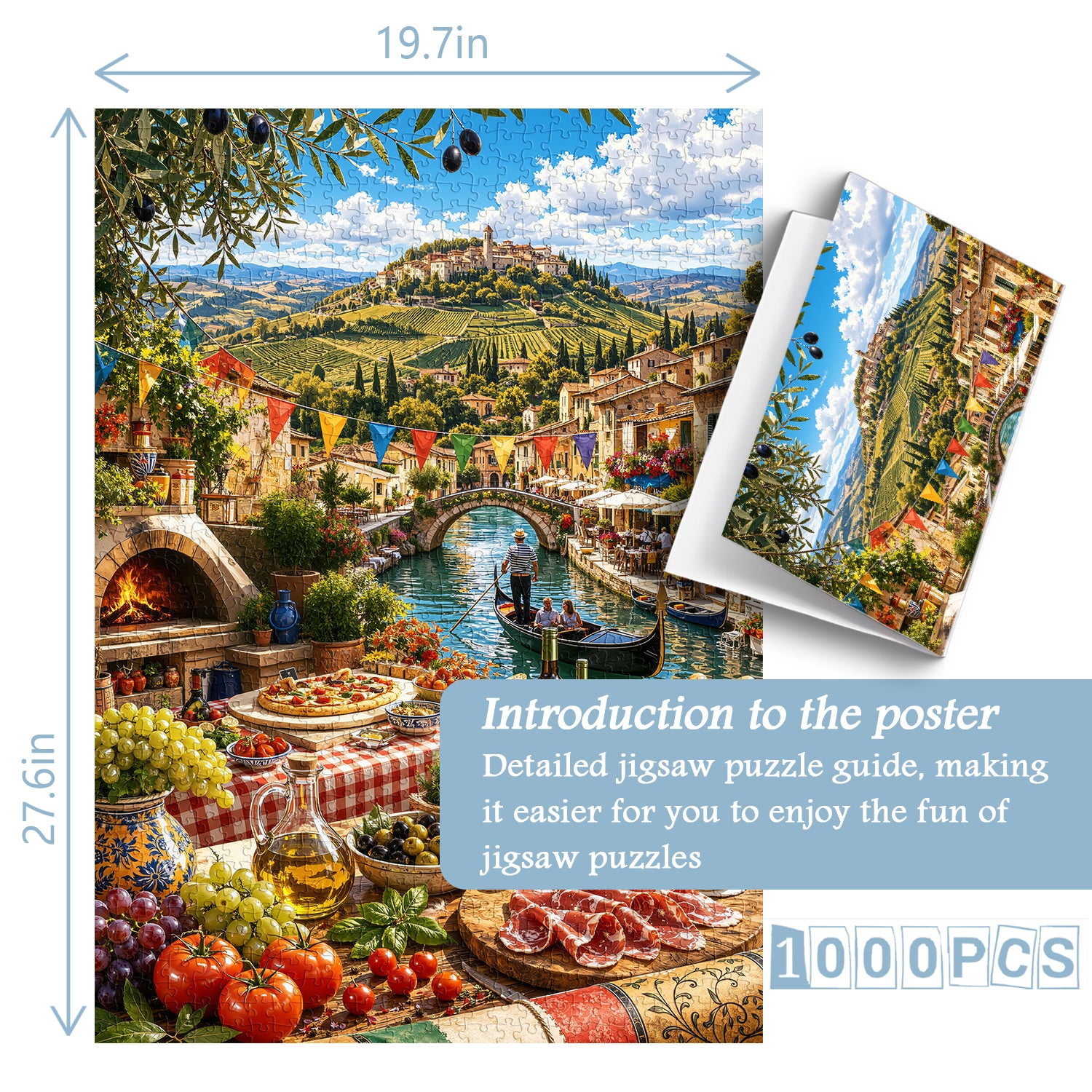 Italian Mountain Food Time Jigsaw Puzzle 1000 Pieces