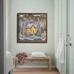 Kiefernwald-Papierkunst-Puzzle 1000 Teile