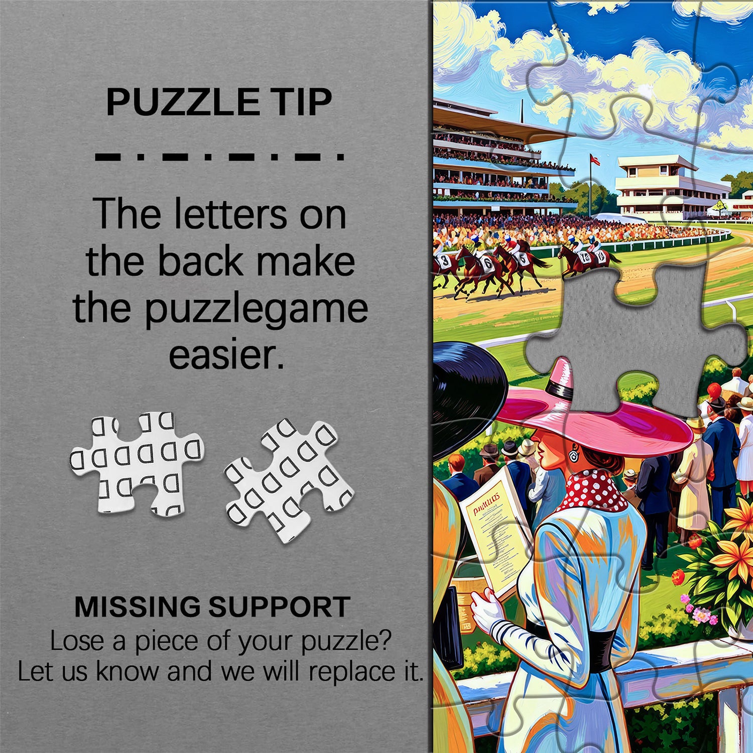 Pferderennen-Event-Puzzle 1000 Teile