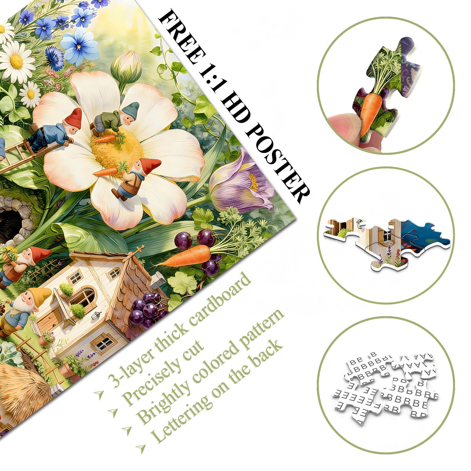 Verzauberter Gnome-Hafen-Puzzle, 1000 Teile