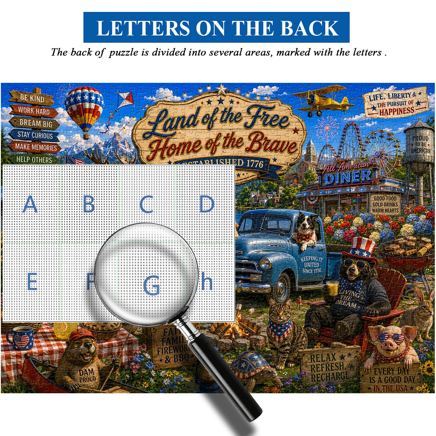 Land der kostenlosen Puzzle 1000 Teile