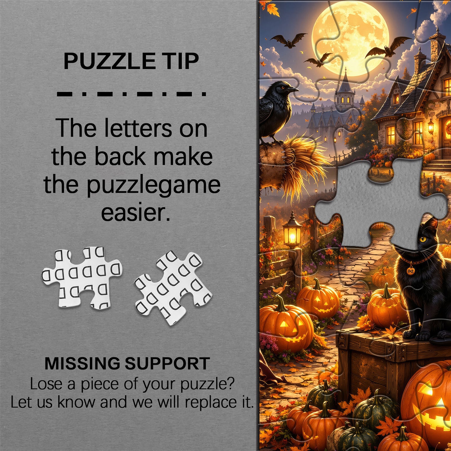Glowing Moon Pumpkin Jigsaw Puzzle 1000 Pieces