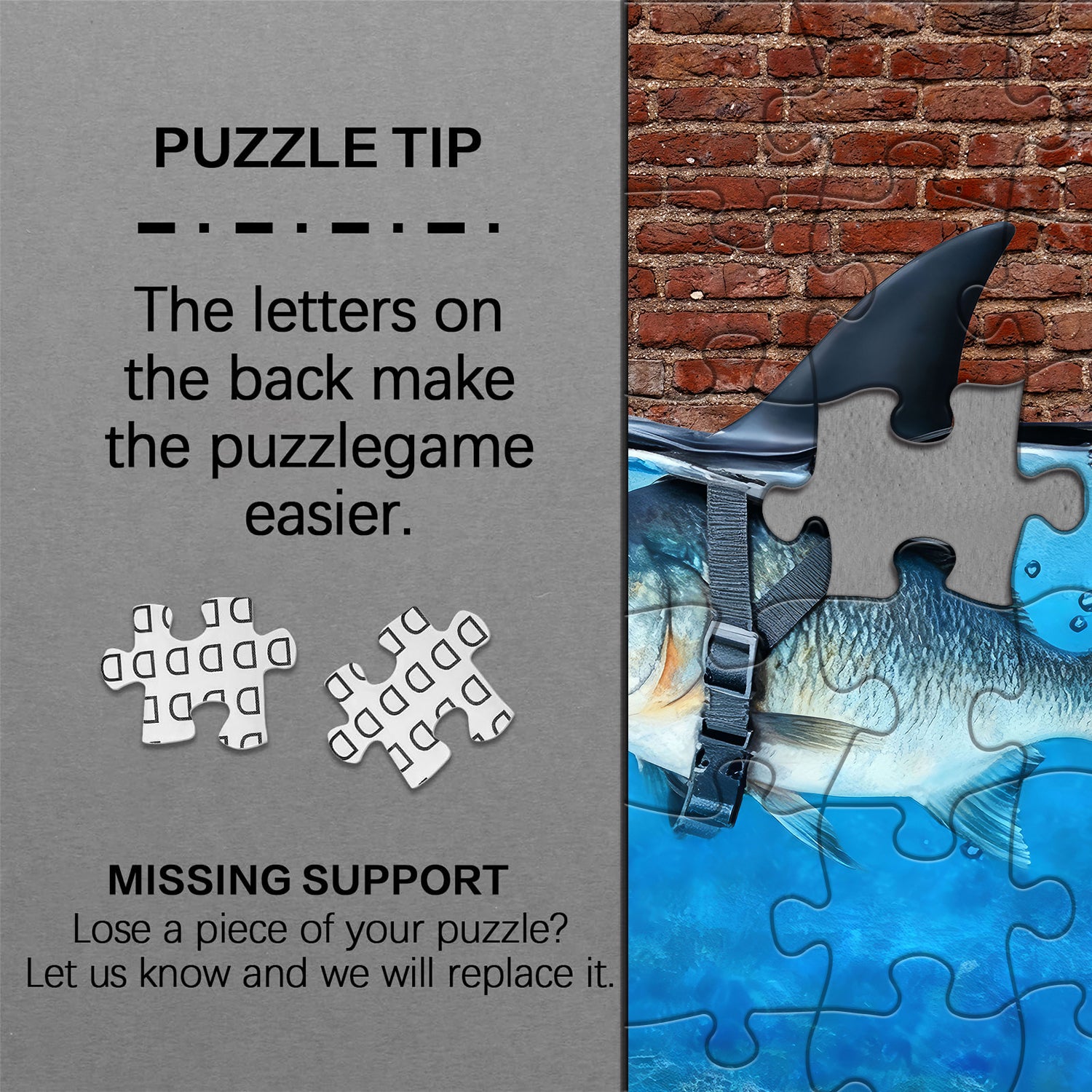 Courageous Fish Jigsaw Puzzle 1000 Pieces