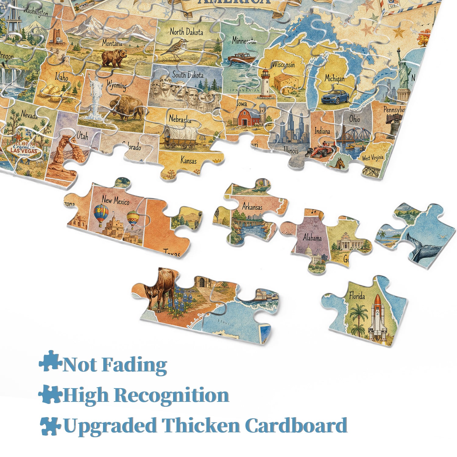 Explore America Jigsaw Puzzle 1000 Pieces