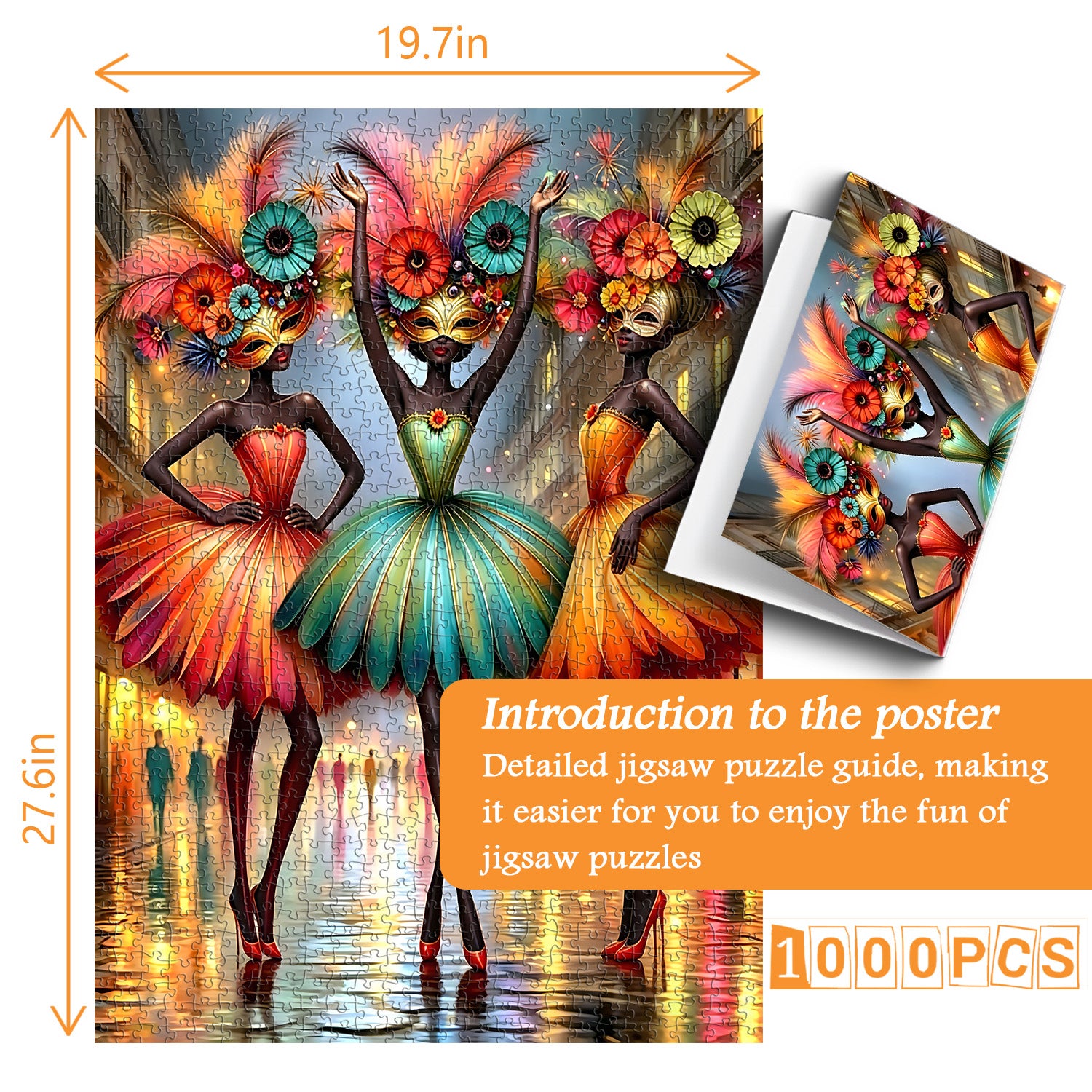 Carnival Dancers Jigsaw Puzzle 1000 Pieces