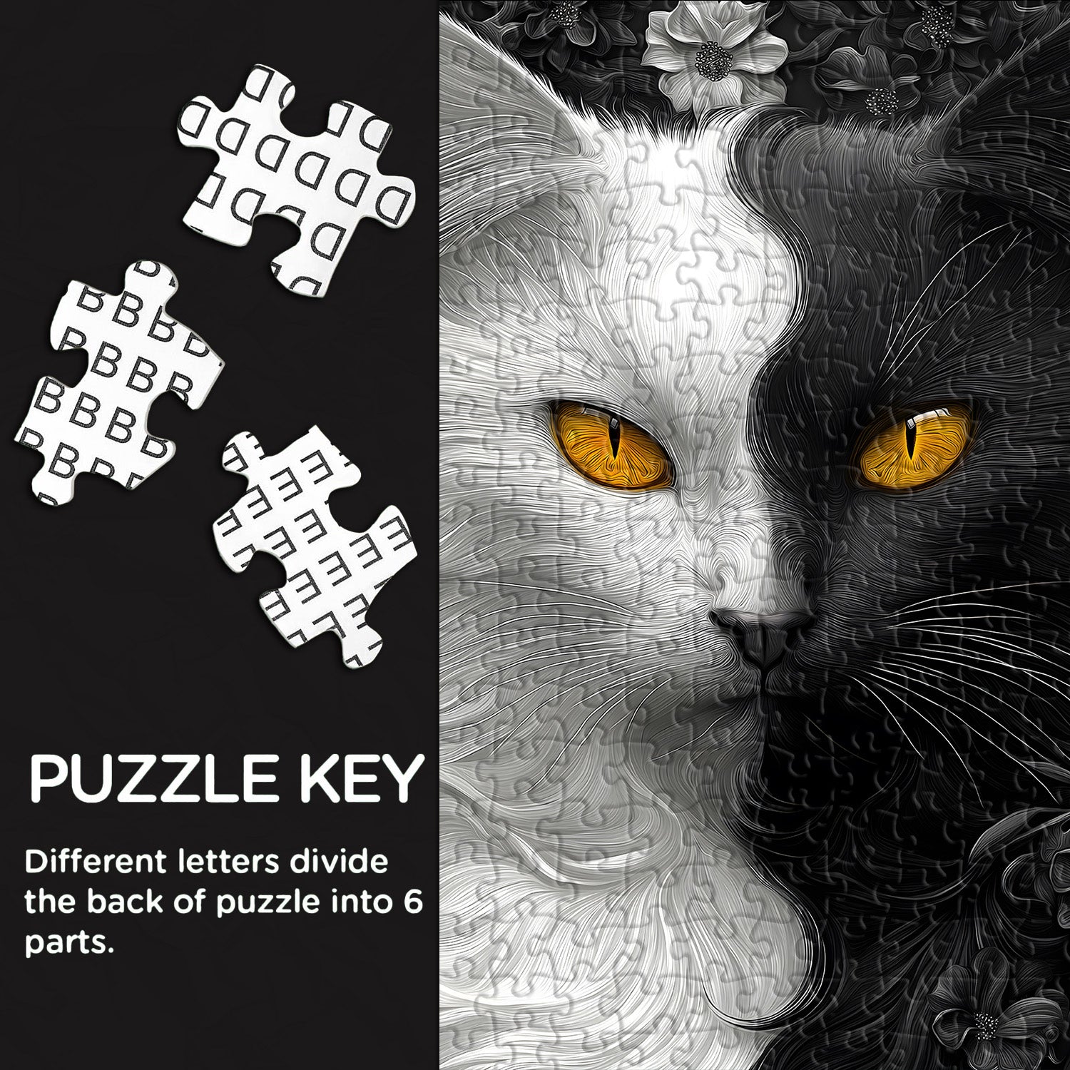 Yin Yang Katze Puzzle 1000 Teile