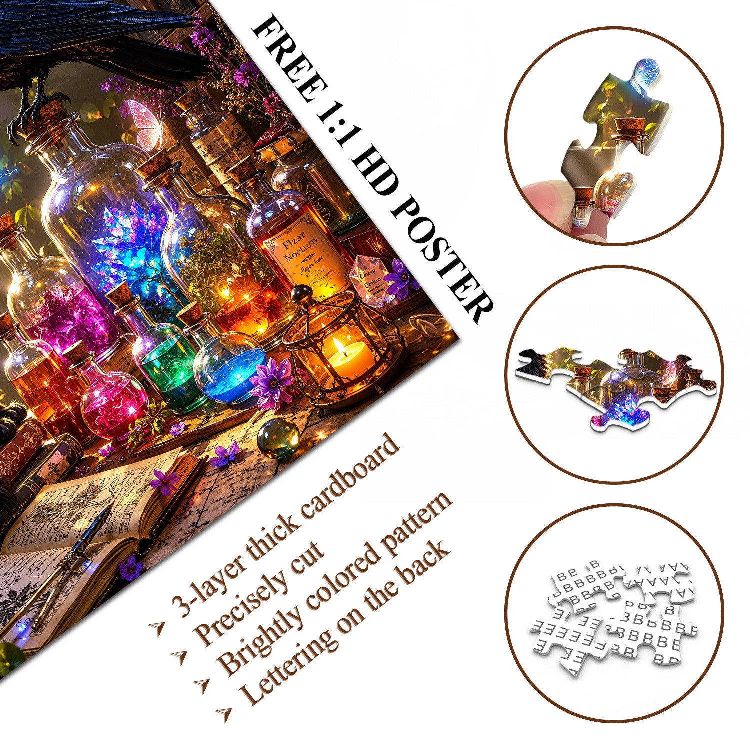 Magical Forest Study Jigsaw Puzzle 1000 Pieces