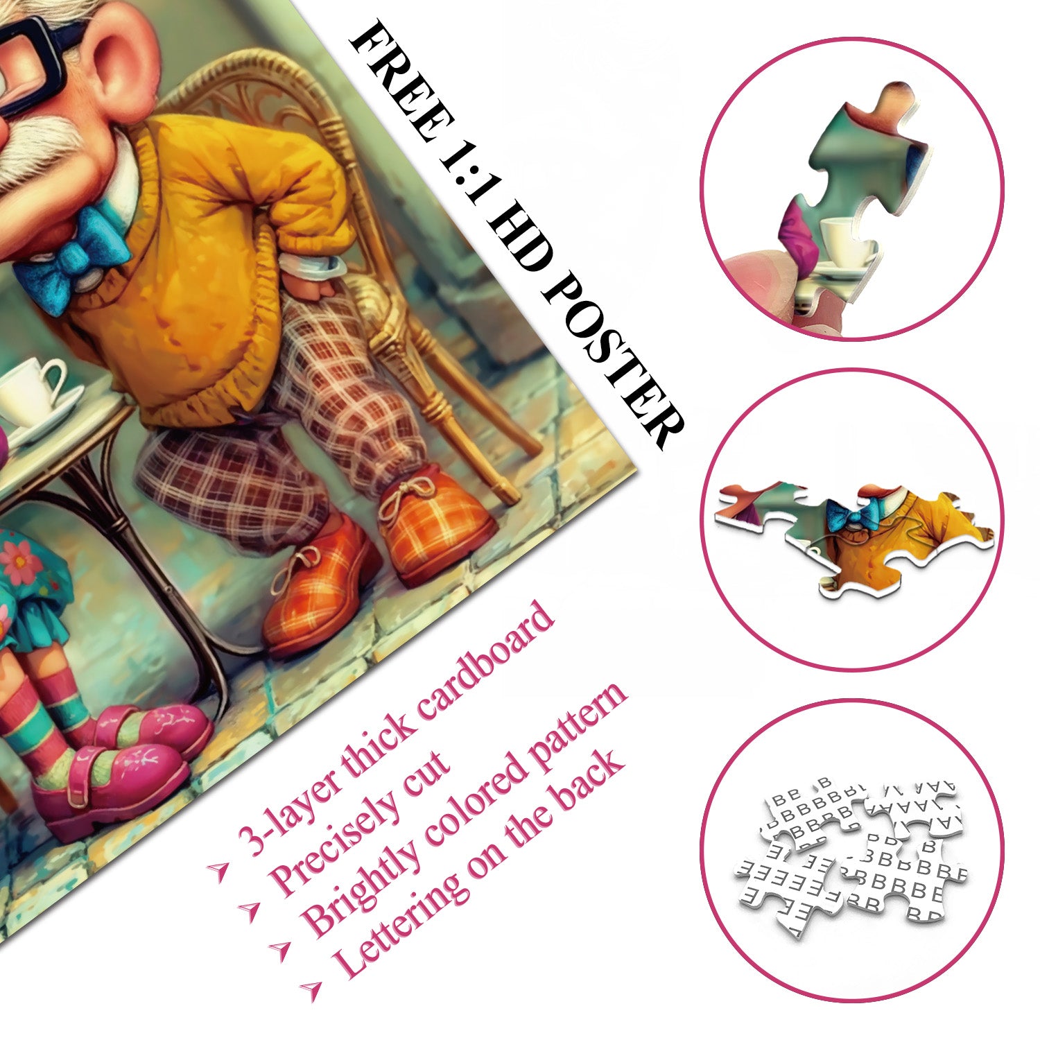 Aging Sweethearts Jigsaw Puzzle 1000 Pieces