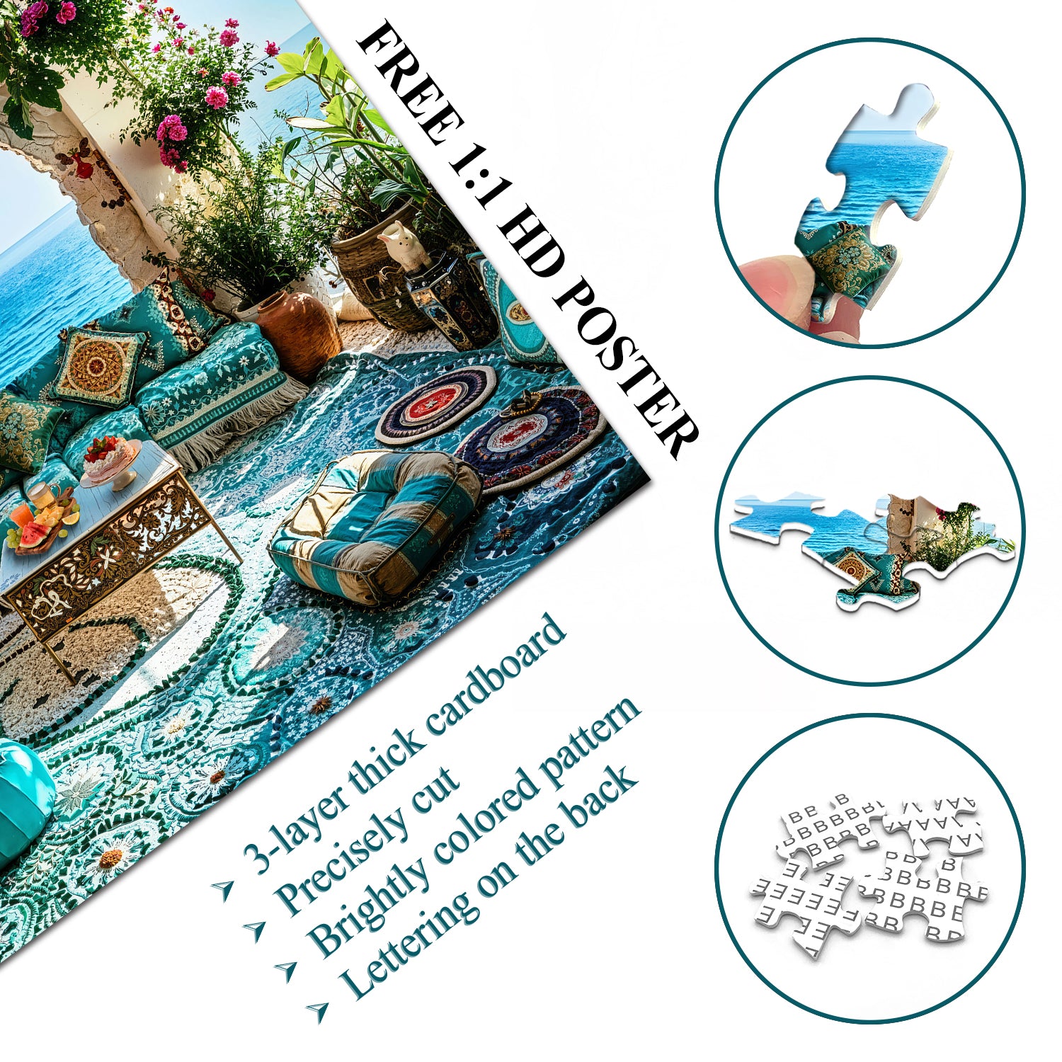 Seaside Blue Haven Jigsaw Puzzle 1000 Pieces