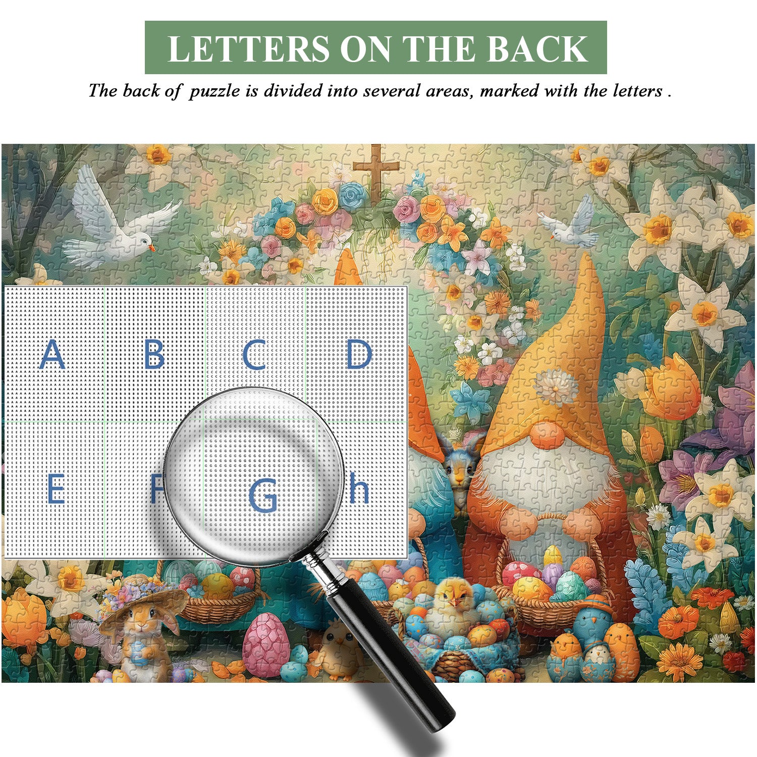 Easter Graden Gnomes Jigsaw Puzzle 1000 Pieces