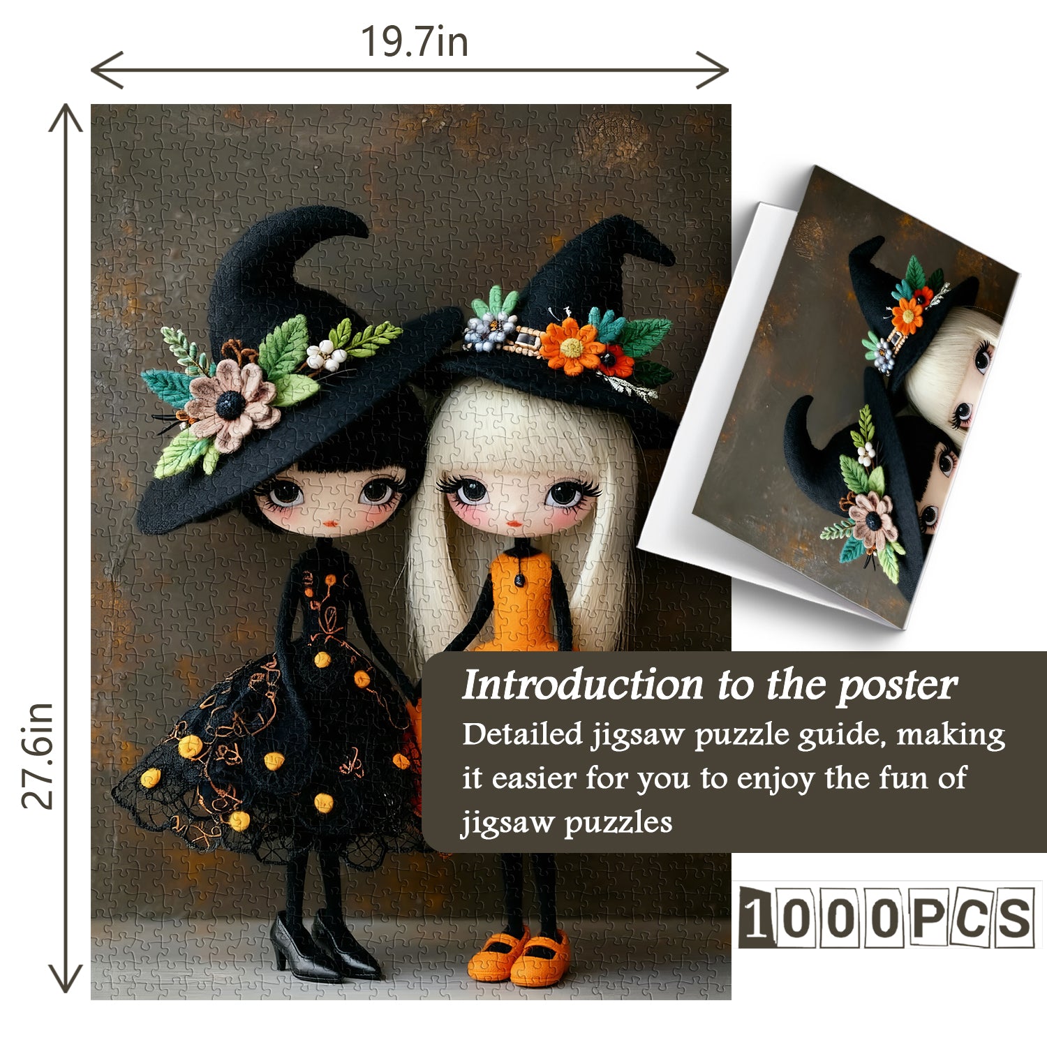 Little Witch Sisters Jigsaw Puzzle 1000 Pieces