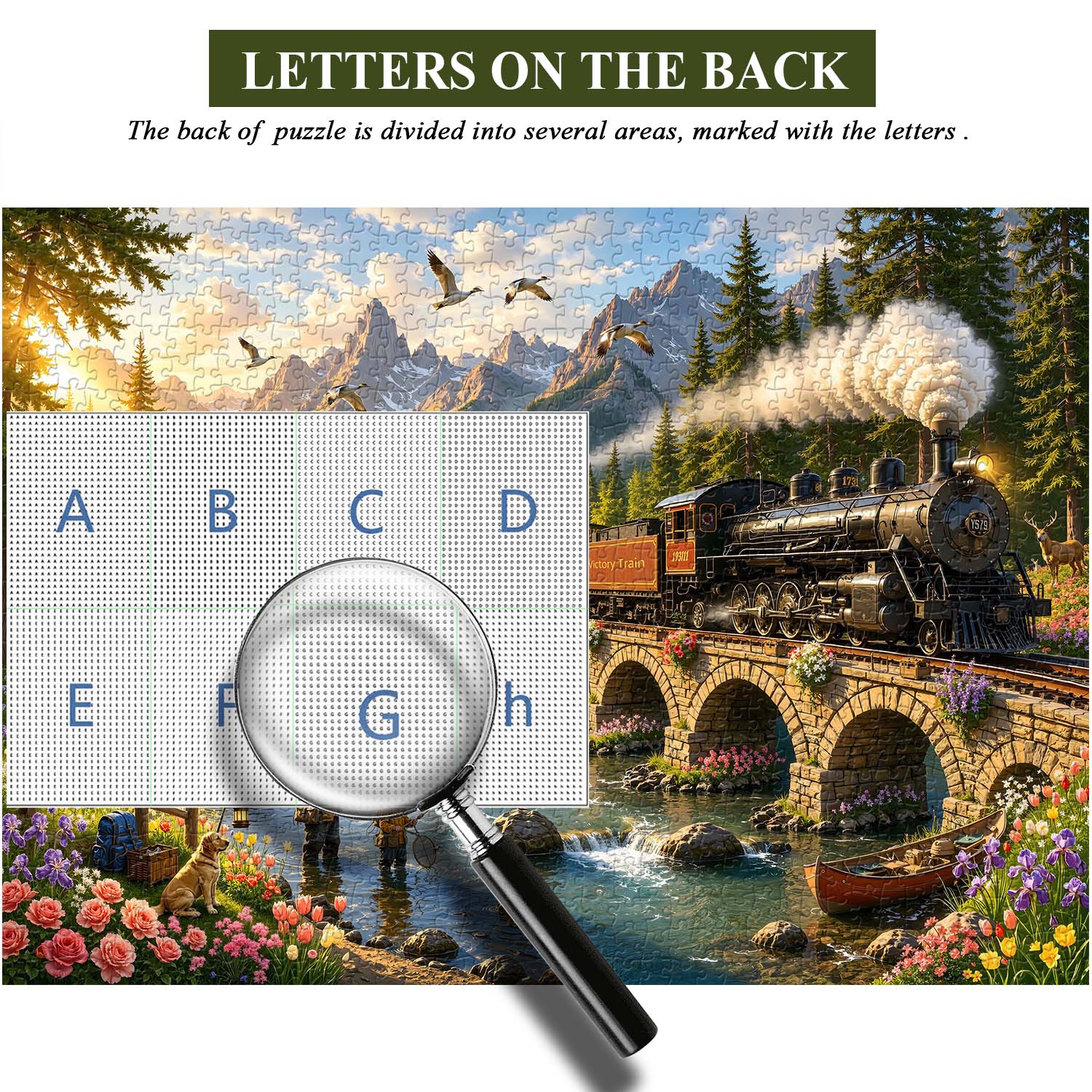 Valley Steam Train Puzzle 1000 Teile