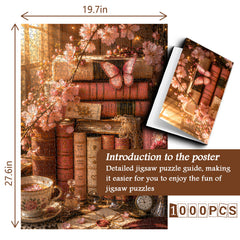 Floral Page Glow Jigsaw Puzzle 1000 Pieces