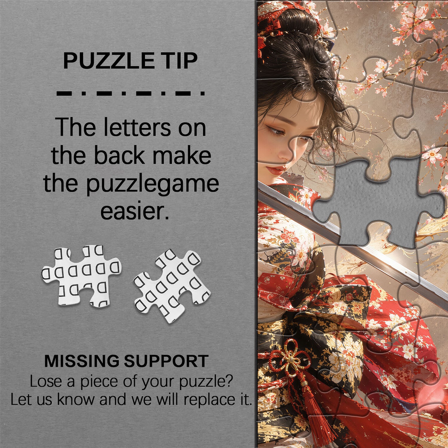 Sakura Katana Lady Puzzle 1000 Teile