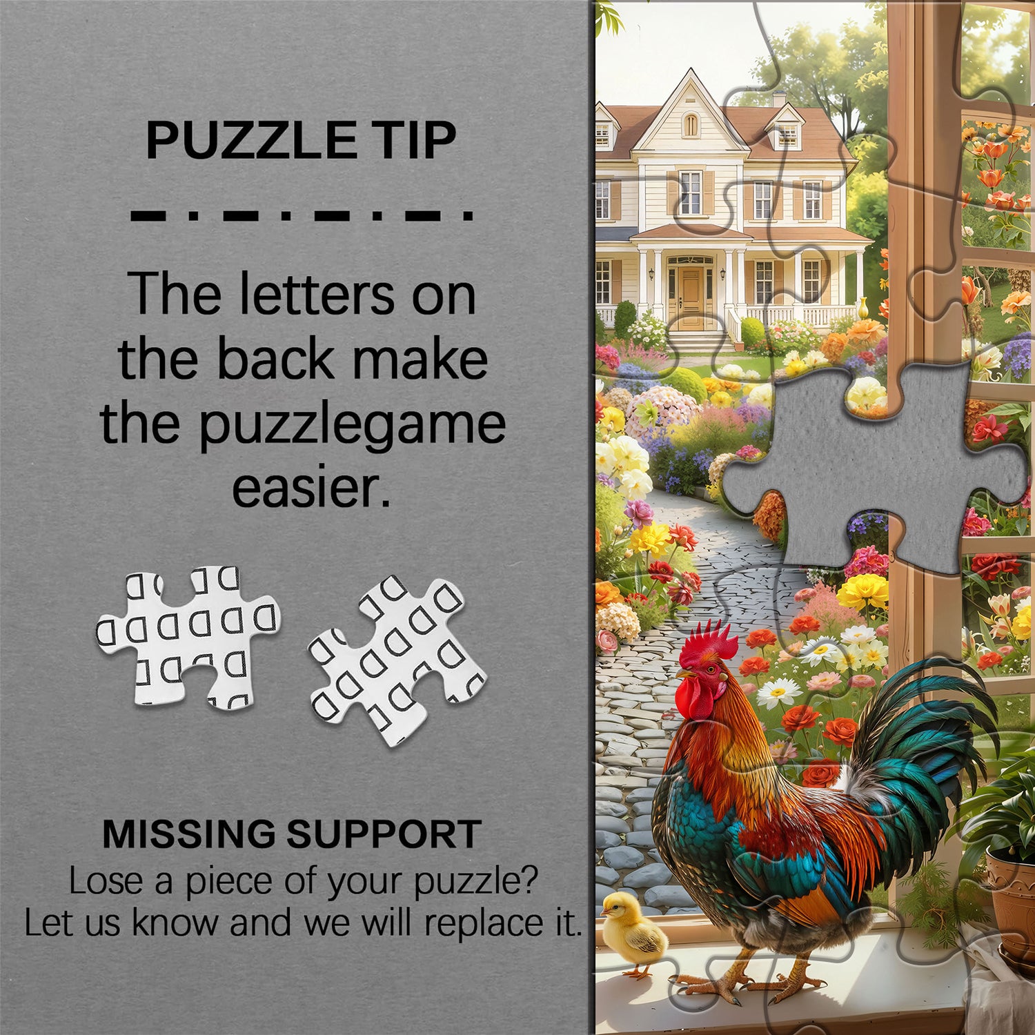 Landschaftsfenster-Szenen-Puzzle, 1000 Teile