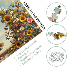 Frühlingsglas-Puzzle 1000 Teile