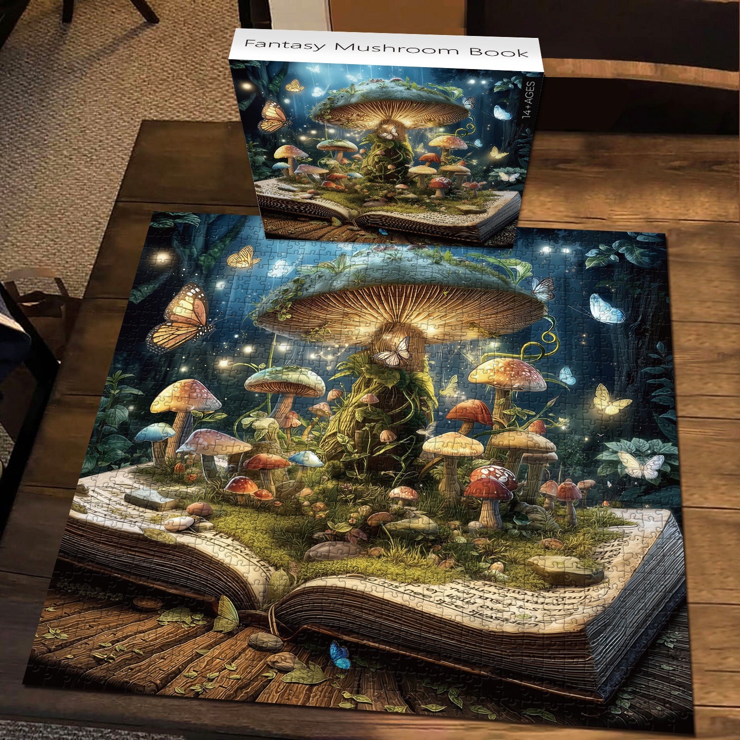 Fantasy-Pilzbuch-Puzzle 1000 Teile