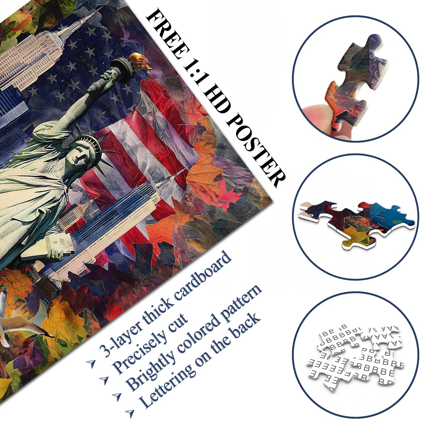 Liberty Collage Jigsaw Puzzle 1000 Pieces