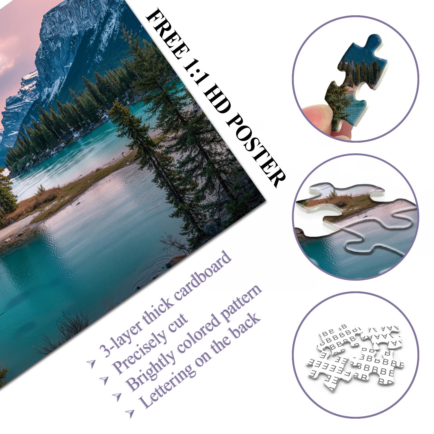 See trifft Berg-Puzzle 1000 Teile