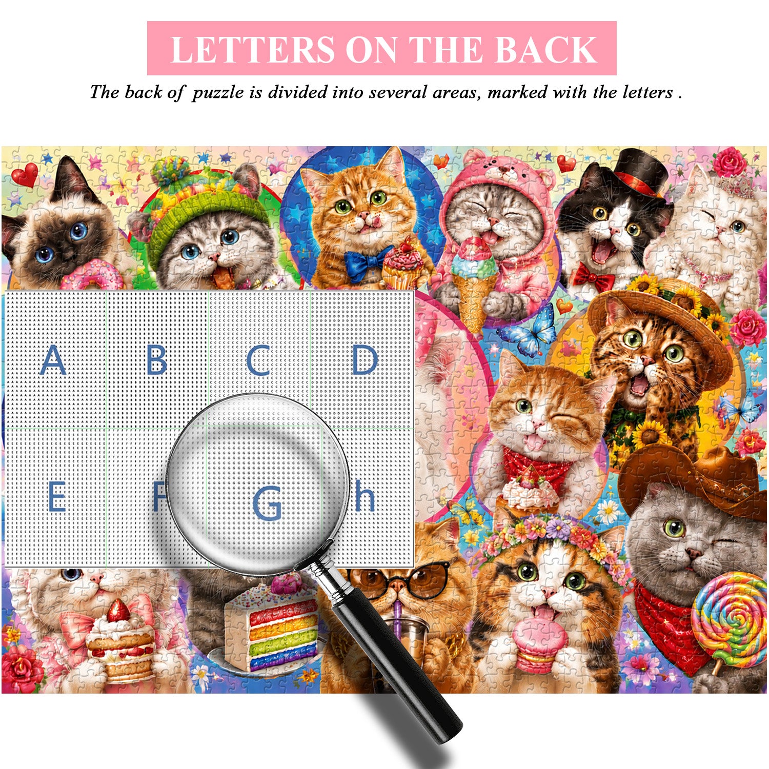 Sweets Kitten Collage Puzzle 1000 Teile