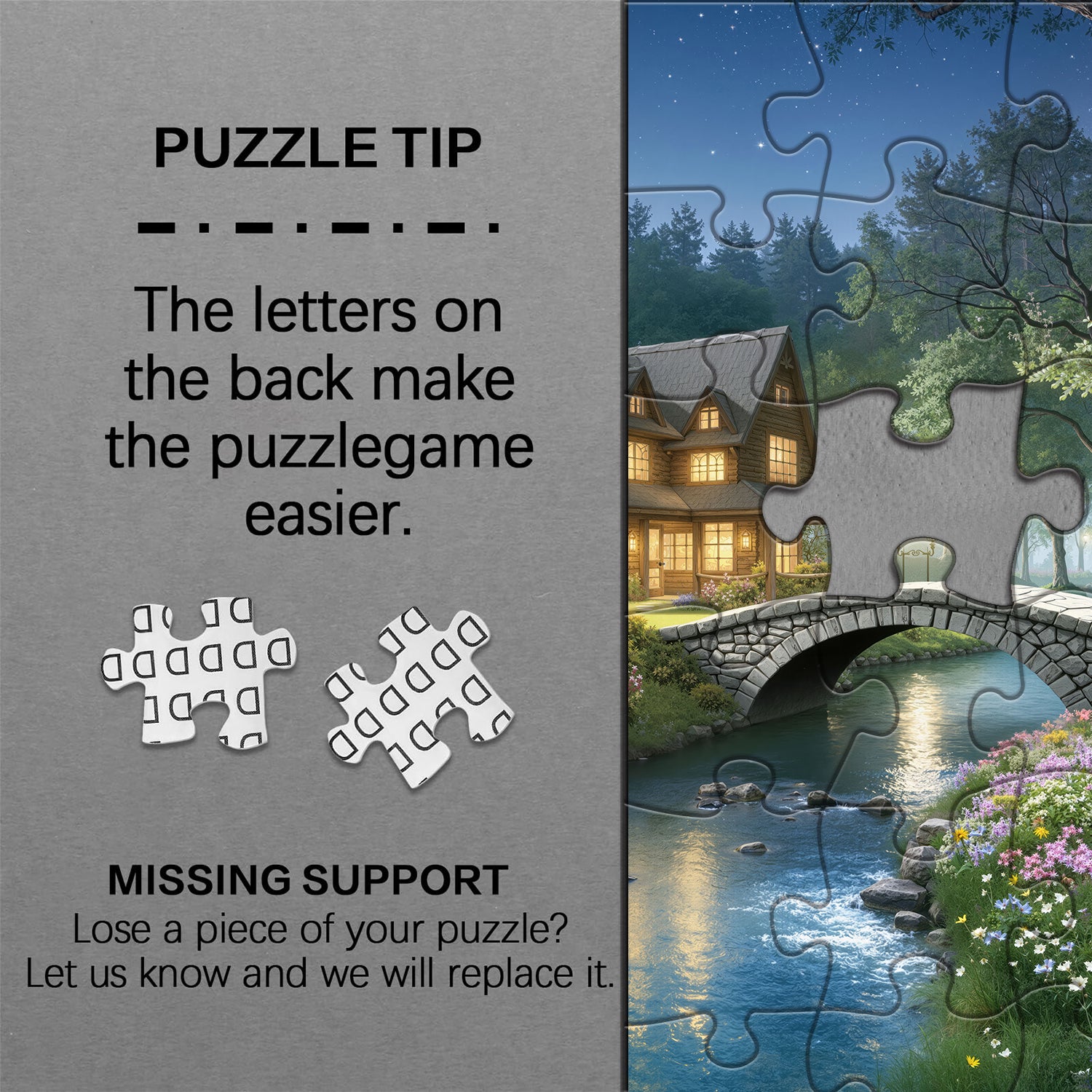 Twilight Cabin Glow Puzzle 1000 Teile
