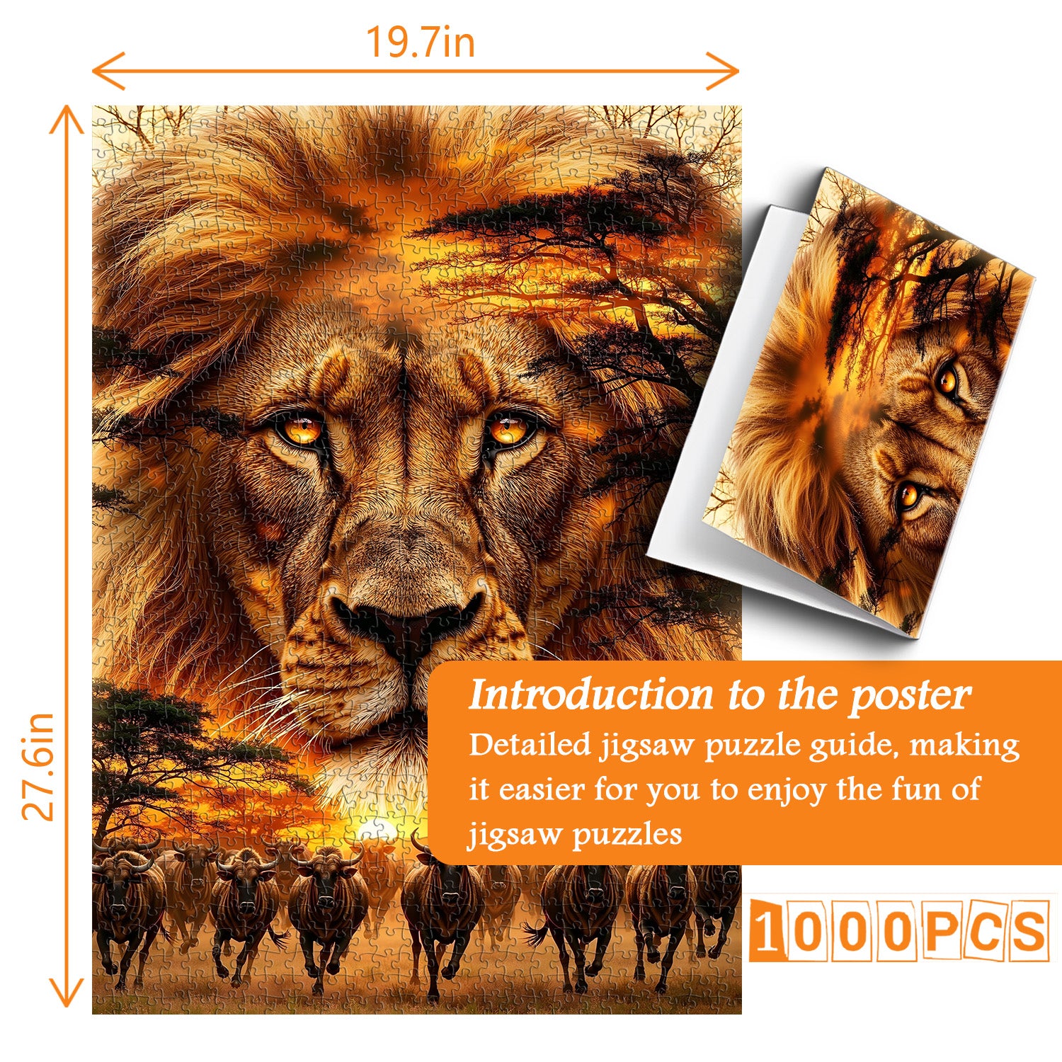 King of the Grasslands Jigsaw Puzzle 1000 Pieces