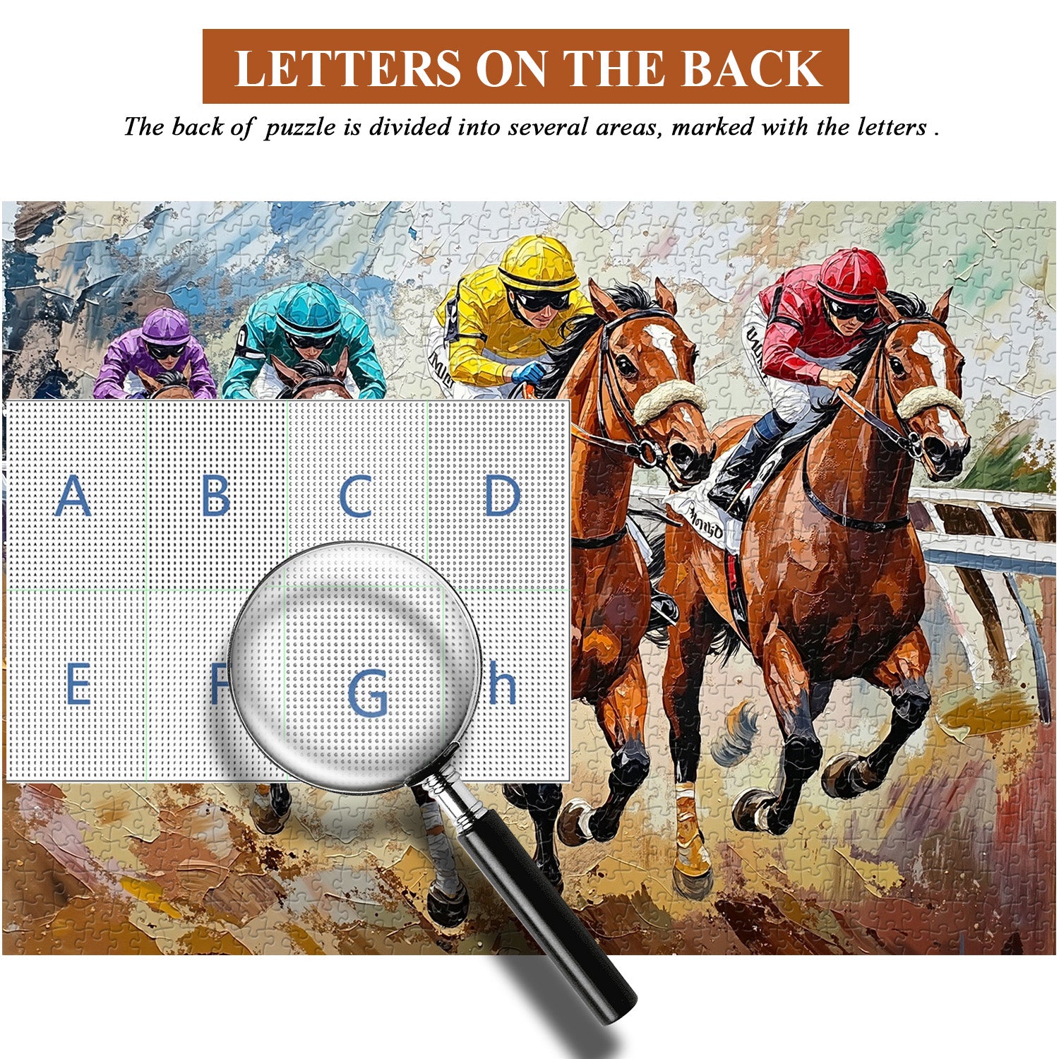 Race Horses Art Jigsaw Puzzle 1000 Pieces