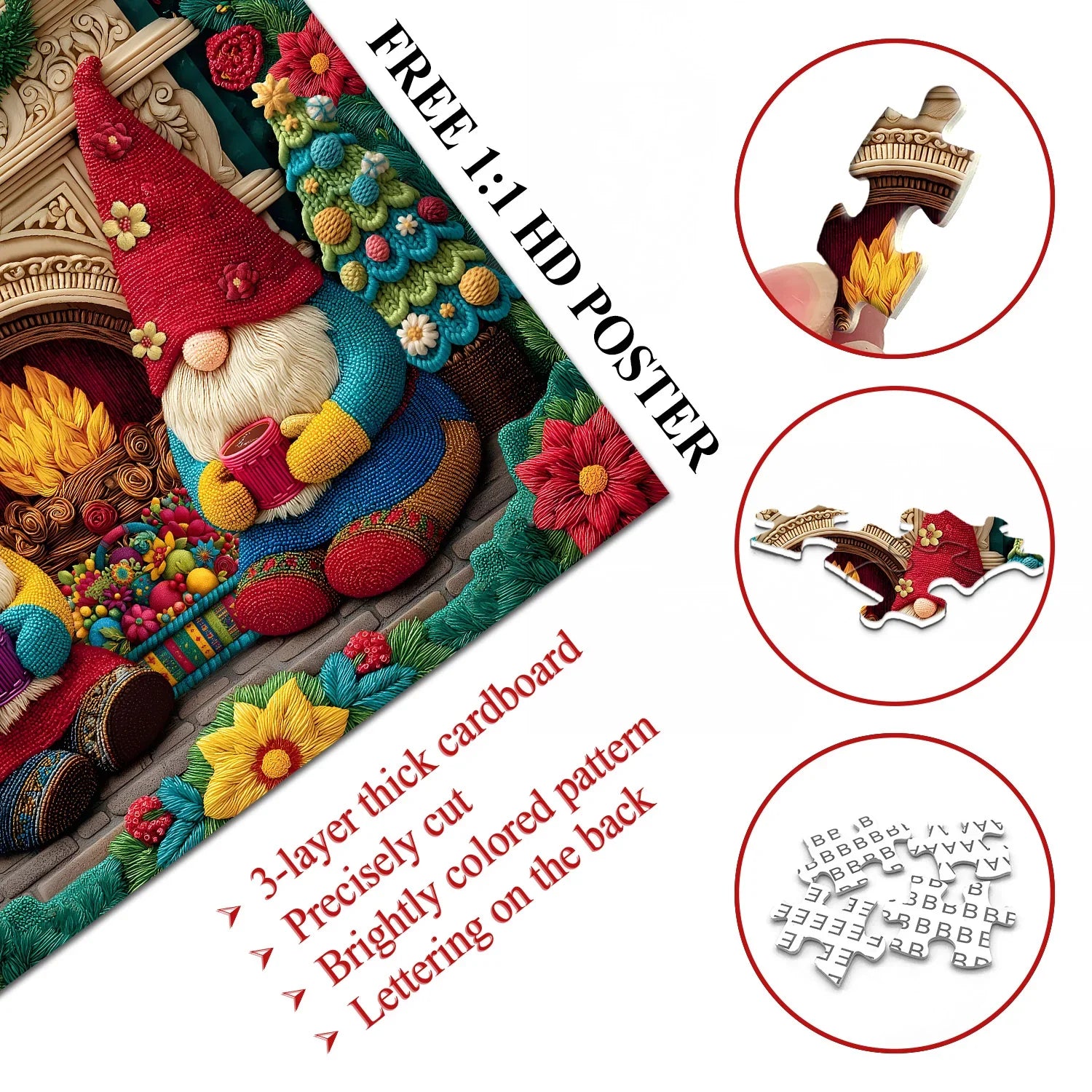 Gemütliche Gnomes Puzzle 1000 Stücke