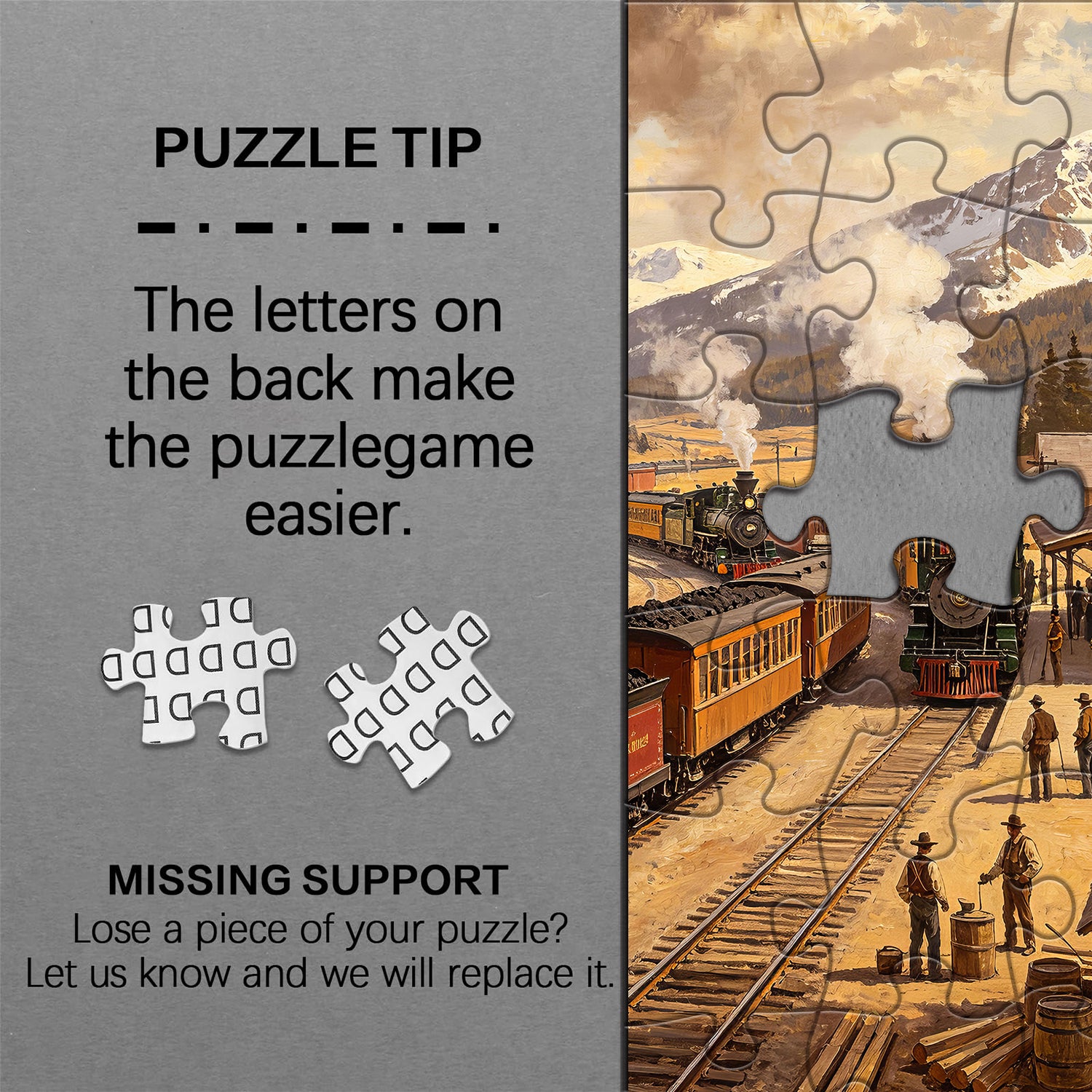 Züge des Goldrauschs Puzzle 1000 Teile