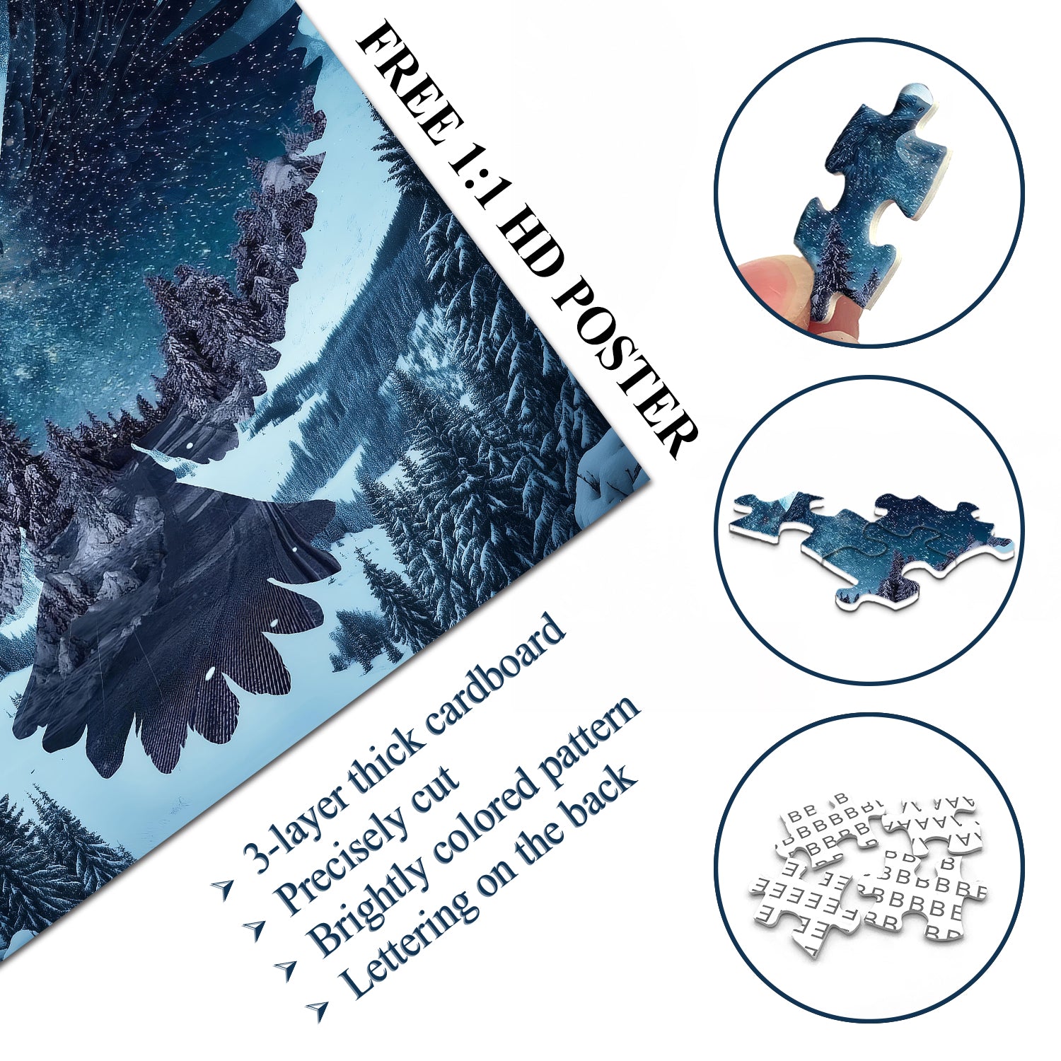 Frosty Summit Soar Jigsaw Puzzle 1000 Stücke
