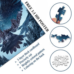 Frosty Summit Soar Jigsaw Puzzle 1000 Stücke