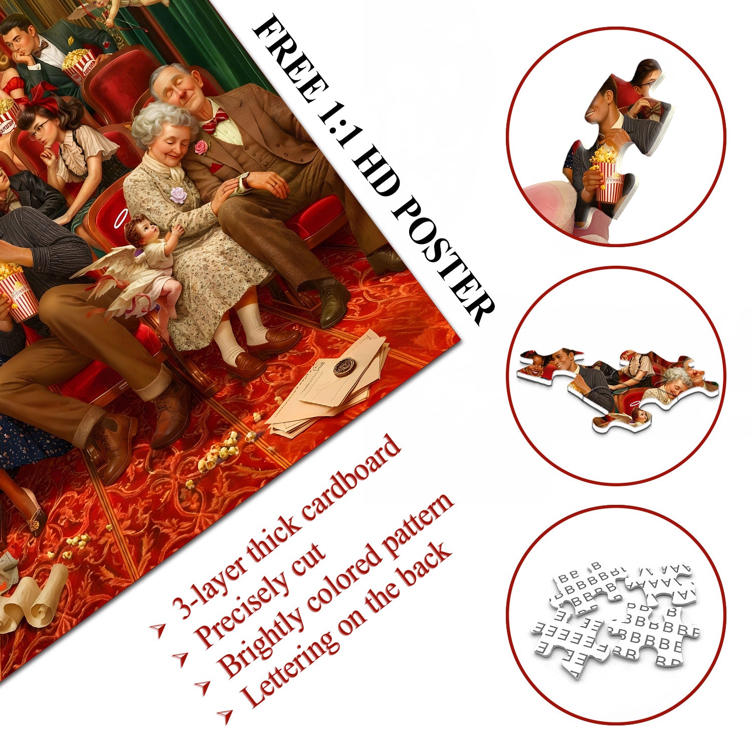 Vintage Cinema Joy Puzzle 1000 Teile