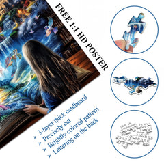 Whimsical Dream Library Jigsaw Puzzle 1000 Pieces