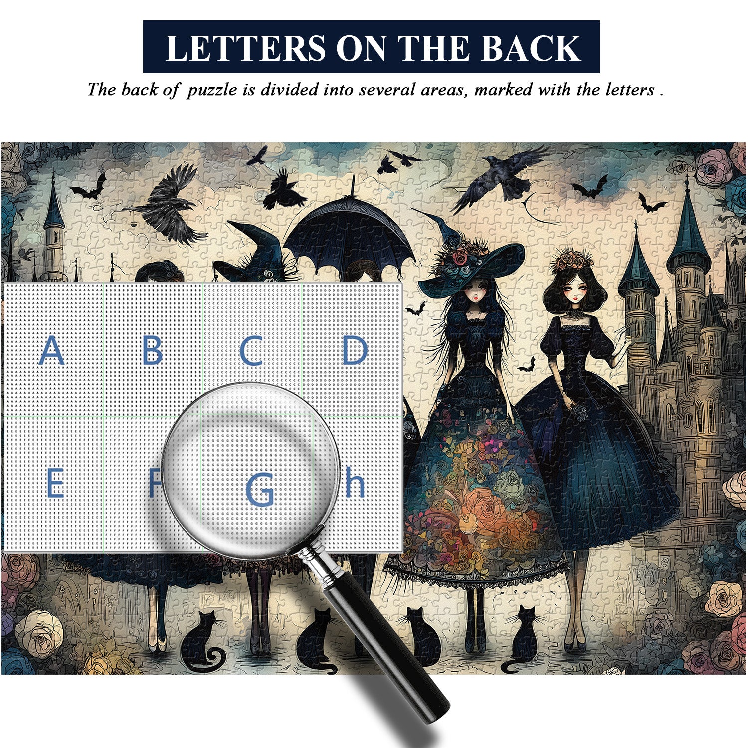 Raven Night Mädchen-Puzzle 1000 Teile