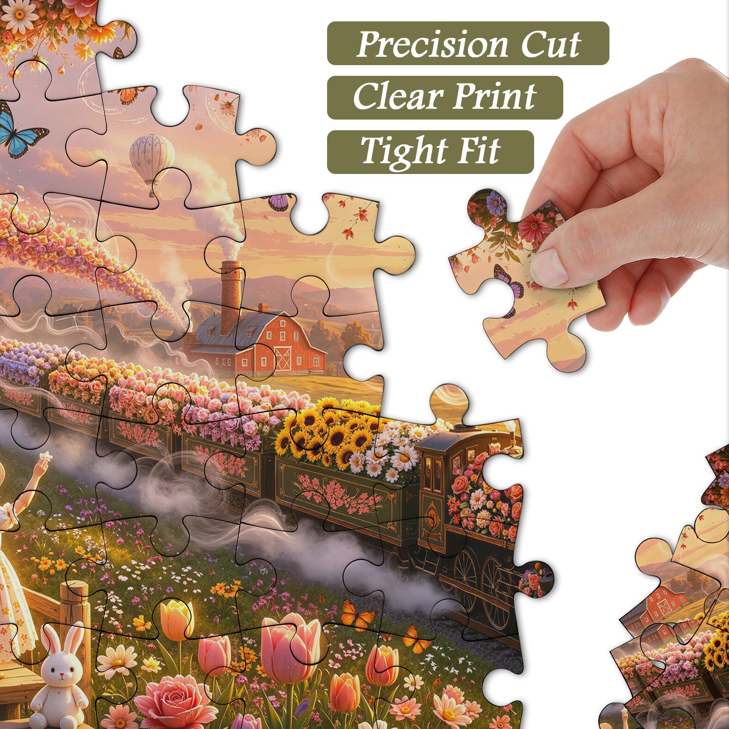 Sunset Bloom Railway Puzzle 1000 Teile