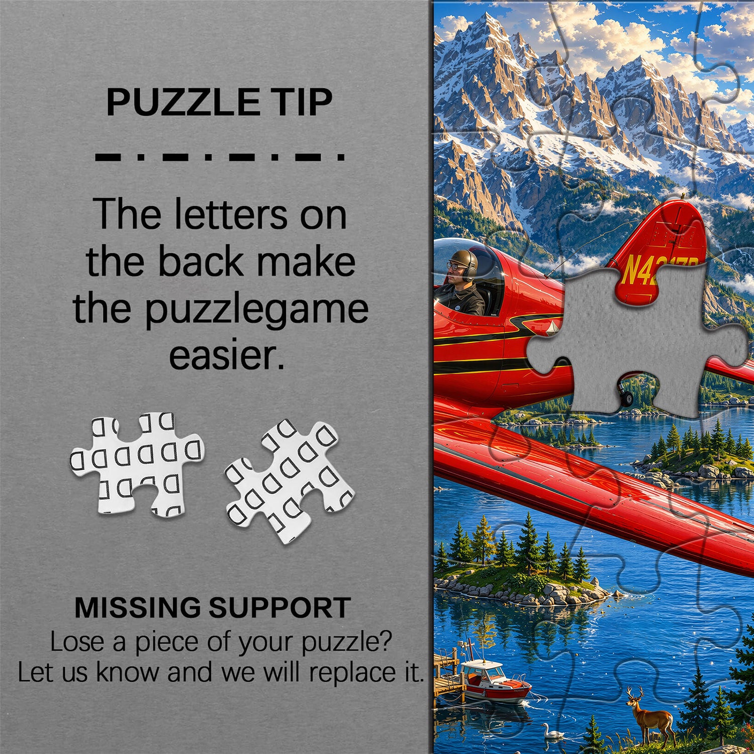 Mountain Sky Aviator Jigsaw Puzzle 1000 Pieces
