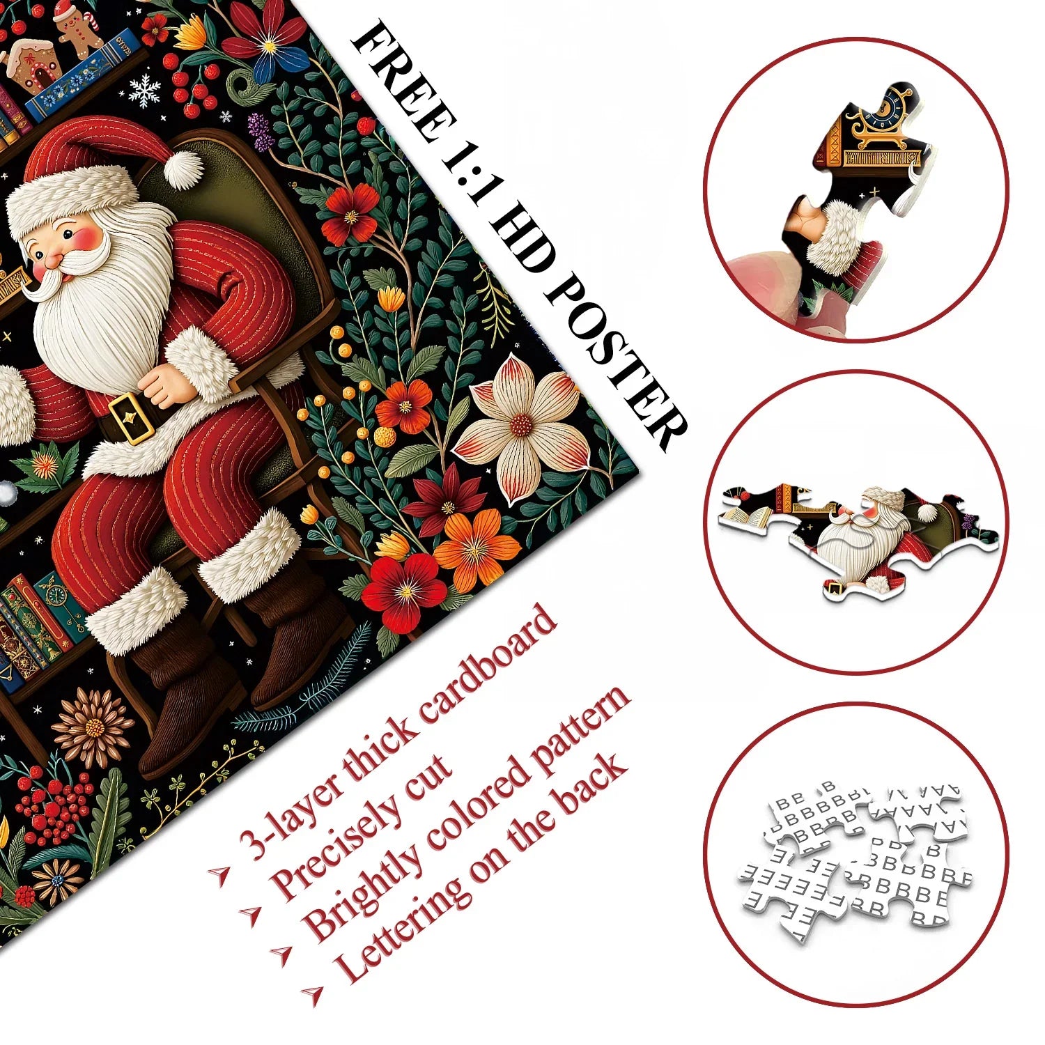 Der Garten des Weihnachtsmanns liest Jigsaw Puzzle 1000 Stücke