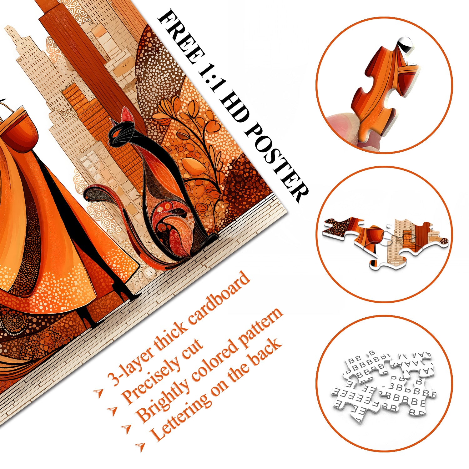 Orange Time Puzzle 1000 Teile