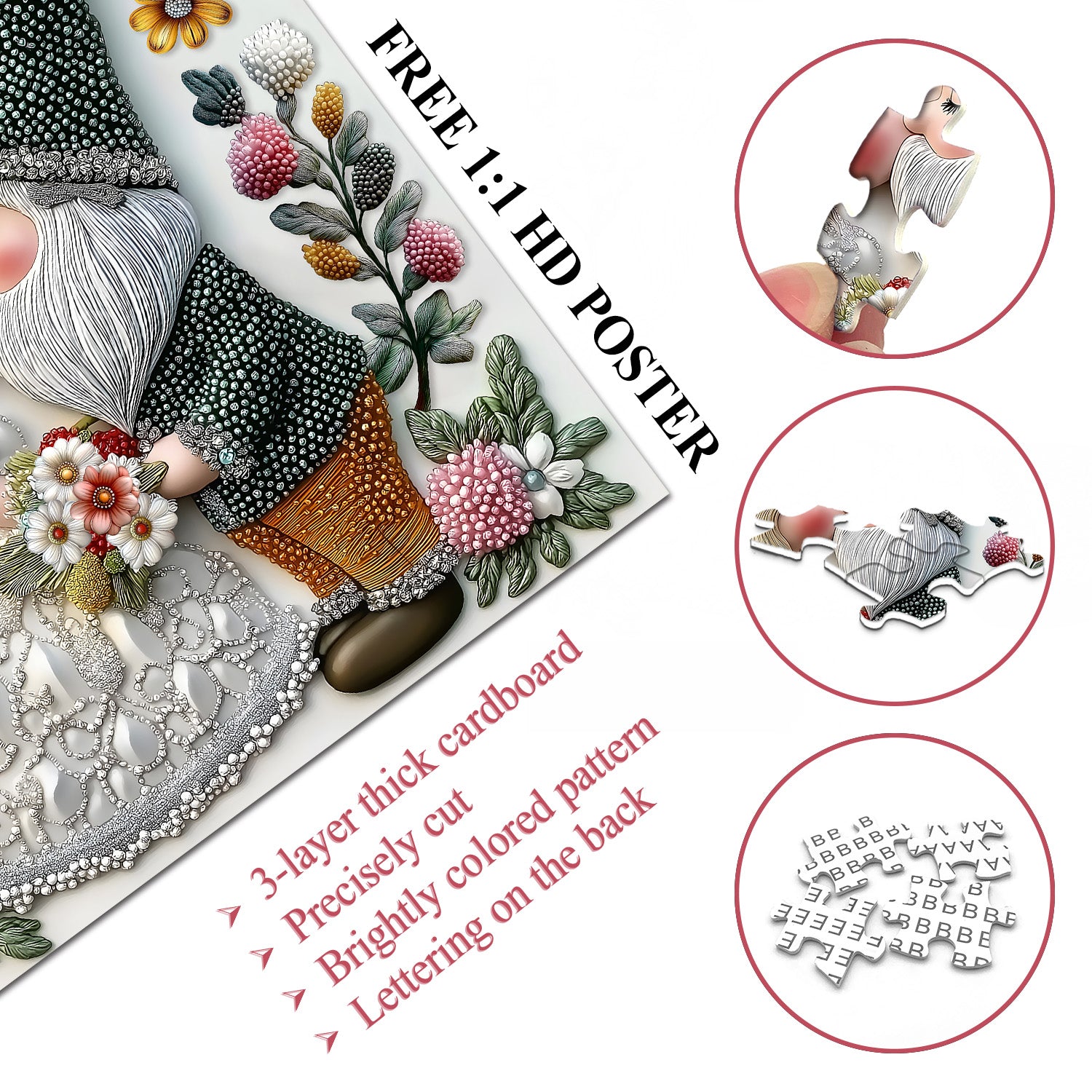 Verliebte Zwerge Puzzle 1000 Teile