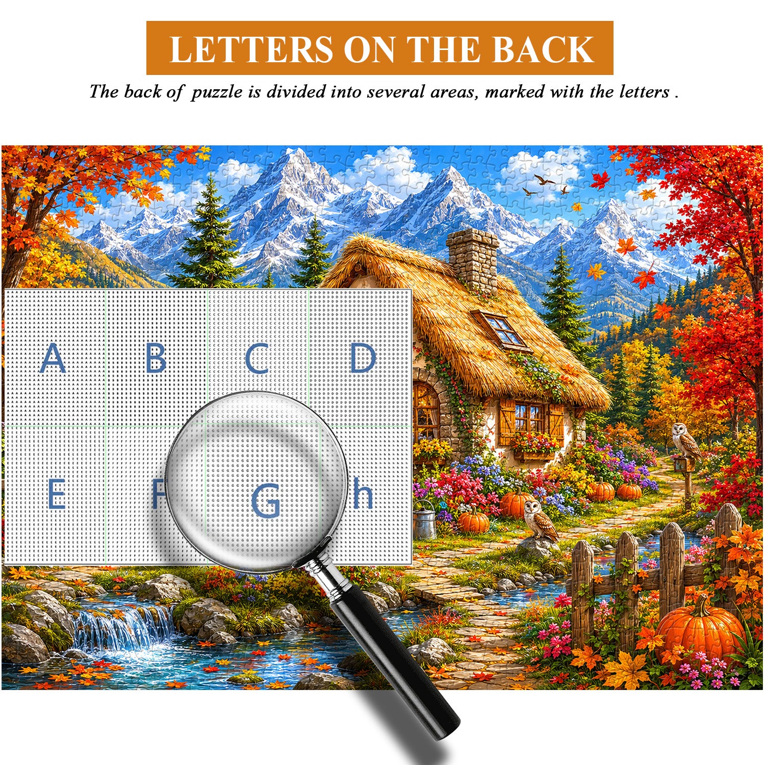 Fall Pumpkin Cottage Jigsaw Puzzle 1000 Pieces